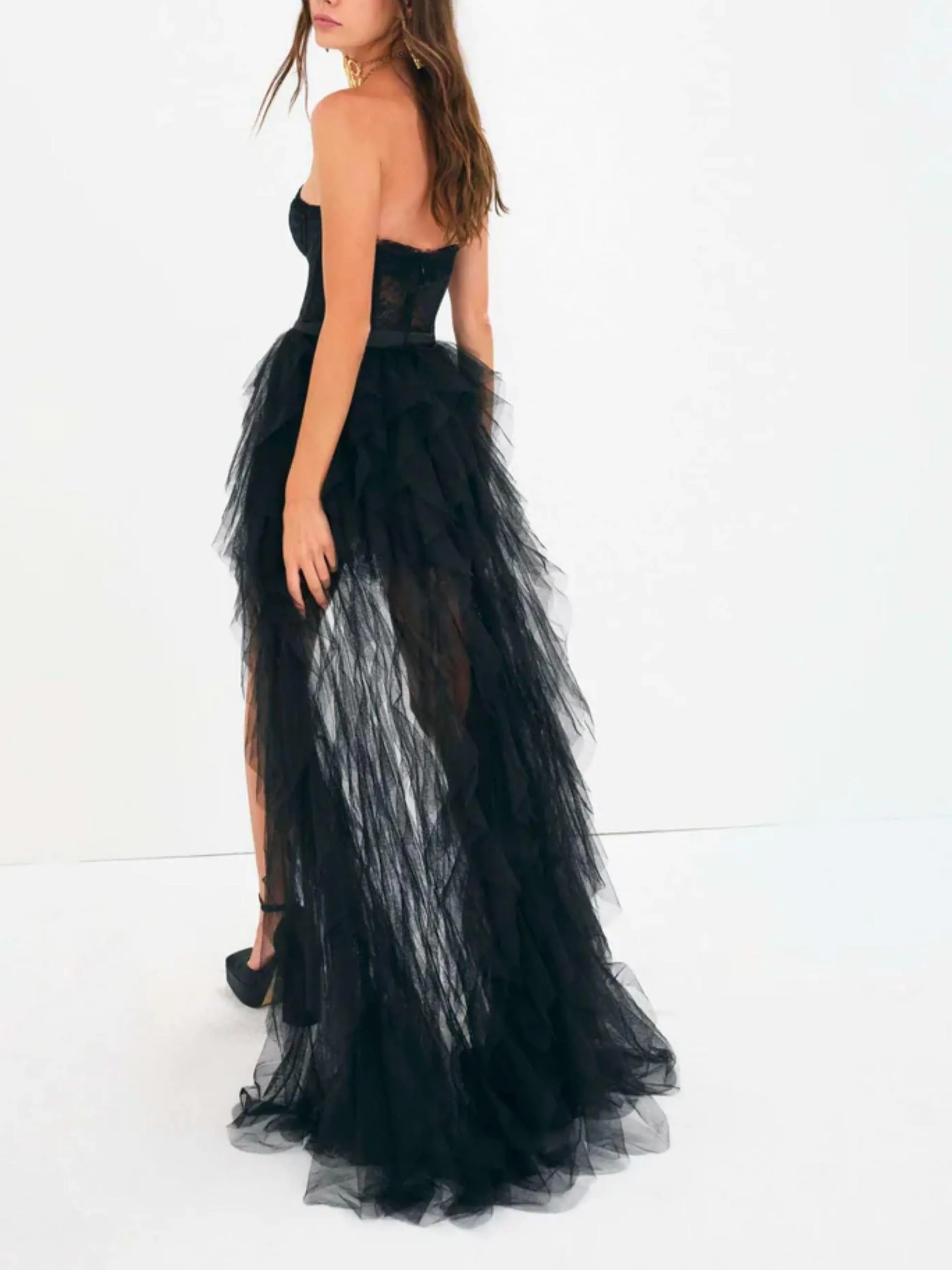 Bustier Gown in black