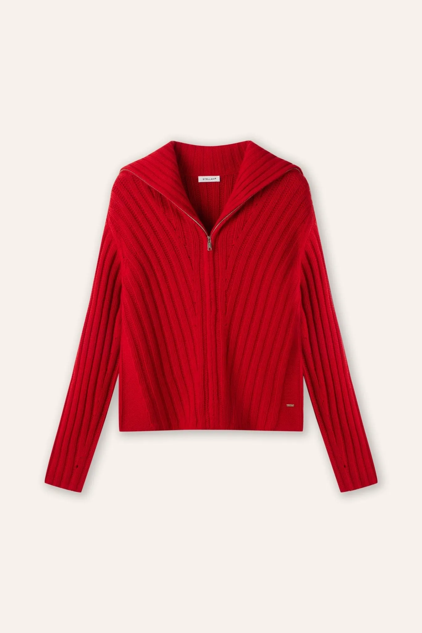 CATHY wool zip jacket (Red)