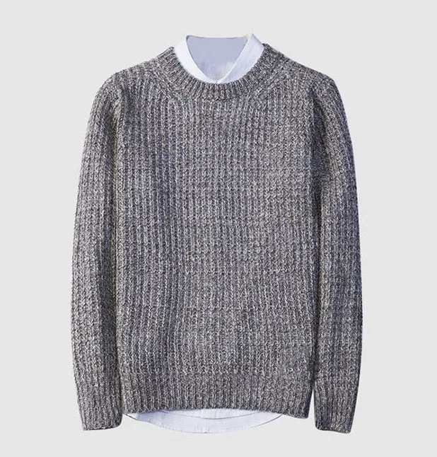Men's Autumn Casual Woolen Loose Pullover